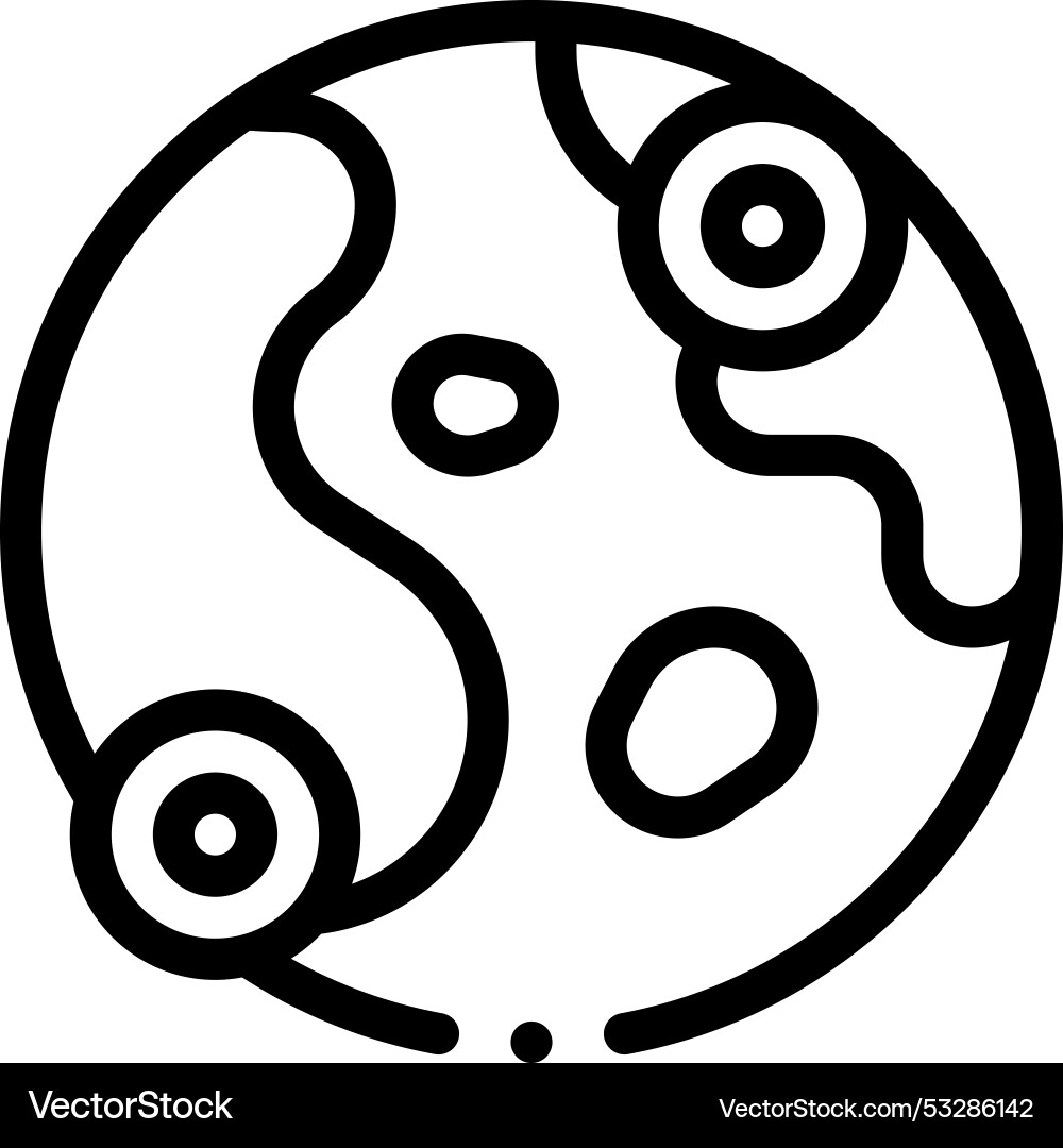 Earthquake icon thin linear style design isolated Vector Image