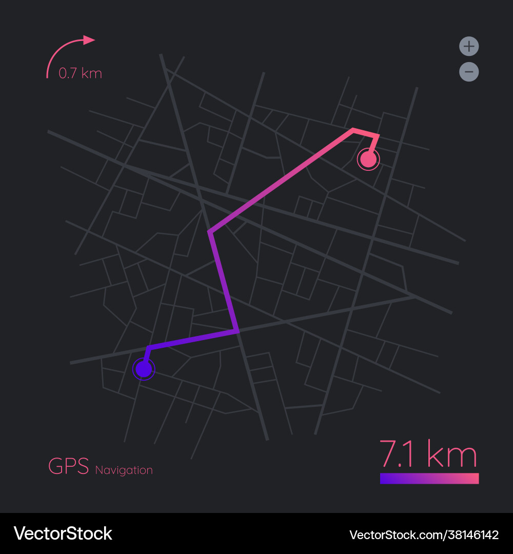 Map gps navigation with pins Map gps navigation with pins Vector Image