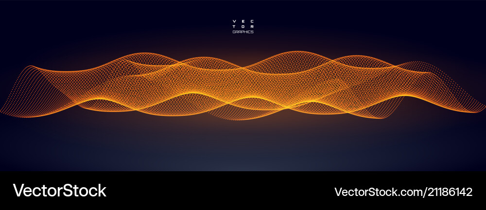 Pulsating Waveform Technology vector image