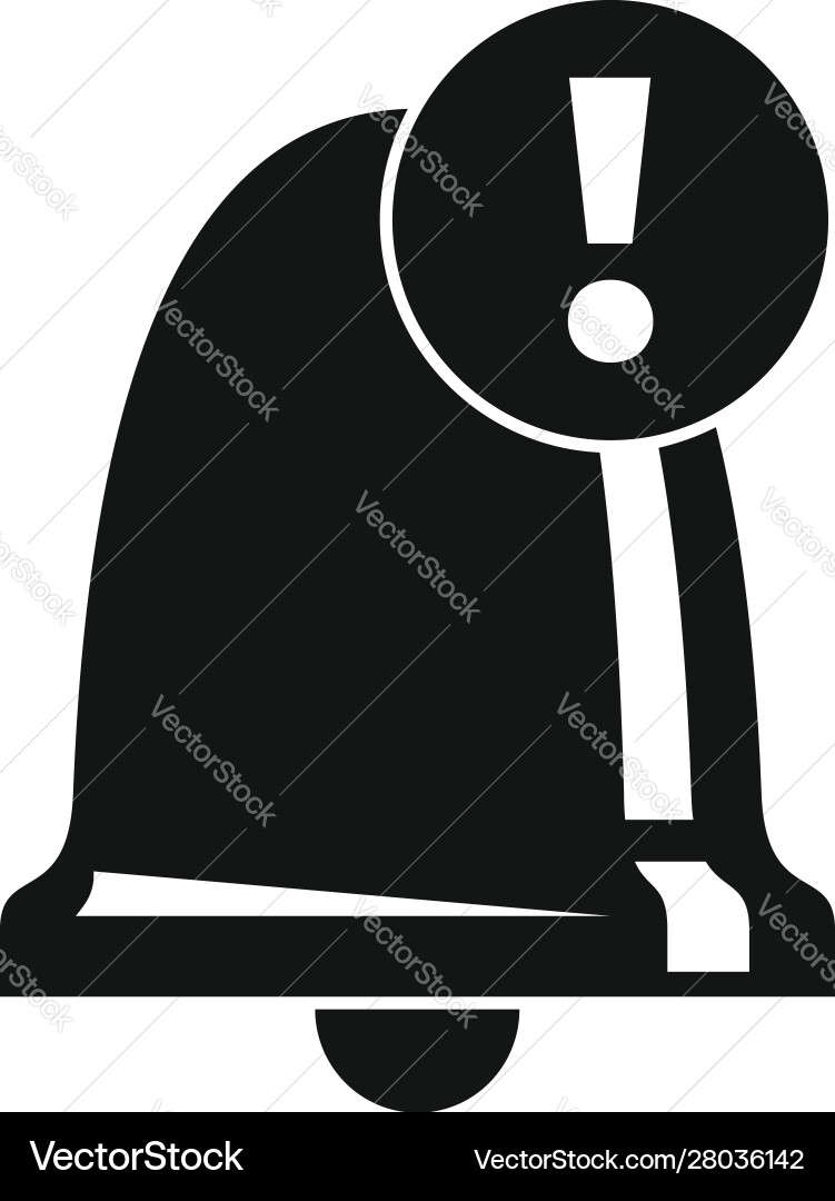 Ringing notification icon simple style Ringing notification icon simple style vector image