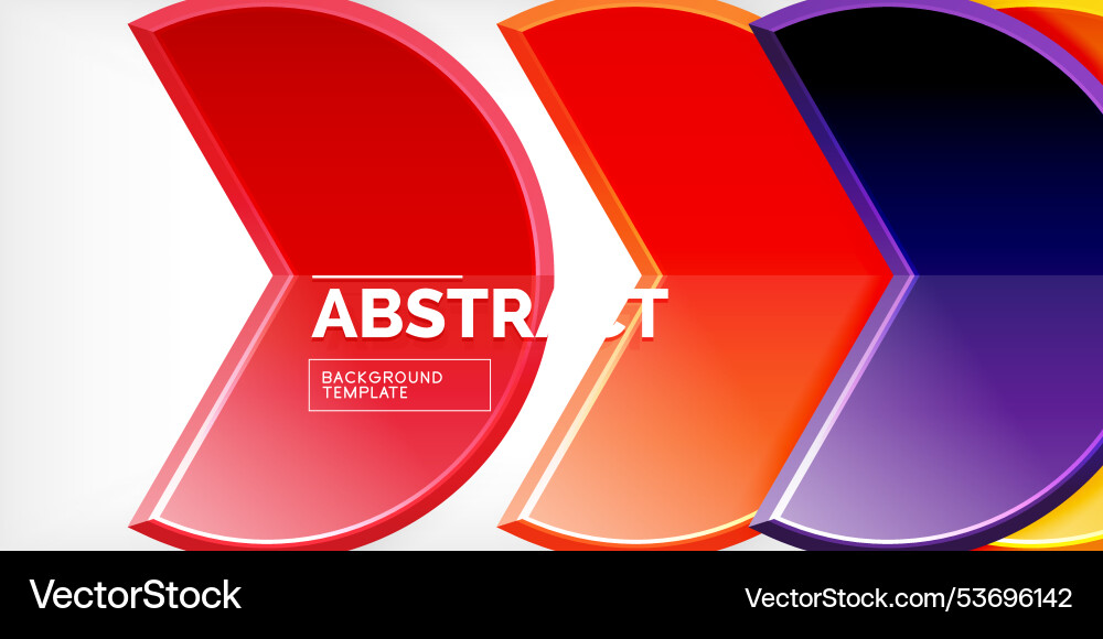 Trendy round shapes with triangular angle design Trendy round shapes with triangular angle design Vector Image
