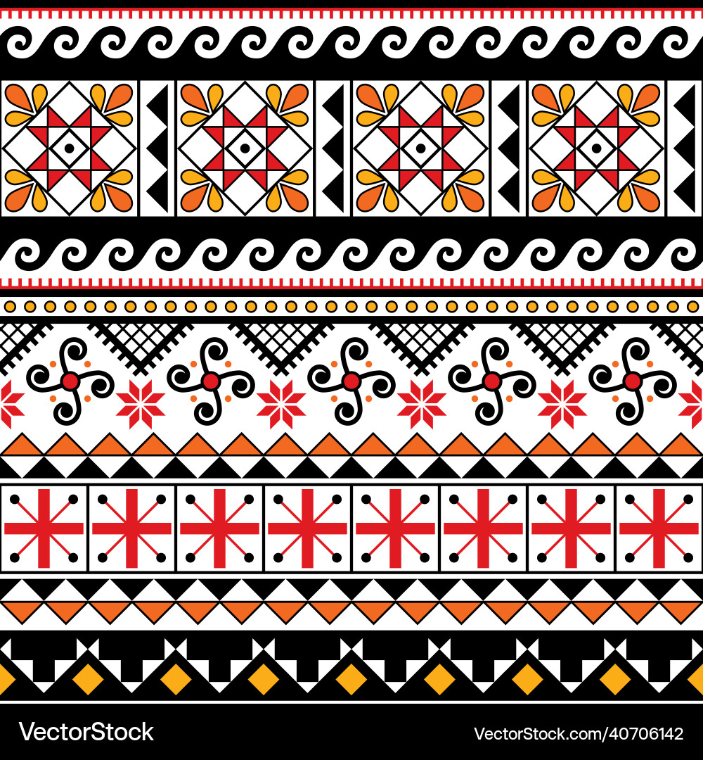 Ukrainian Hutsul Pattern Vector Image