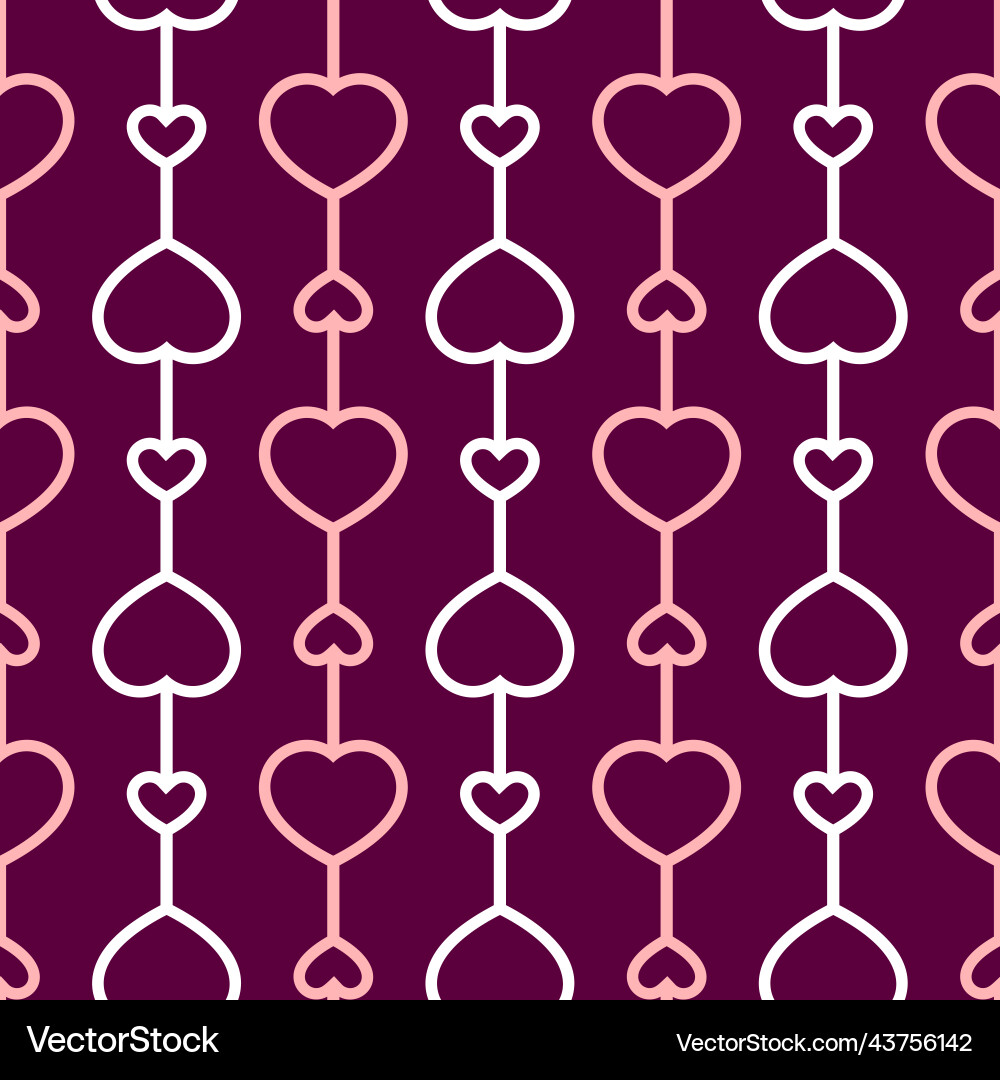 Valentines day seamless pattern background Vector Image