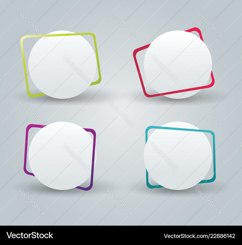 Web panel design with color frames Web panel design with color frames Vector Image