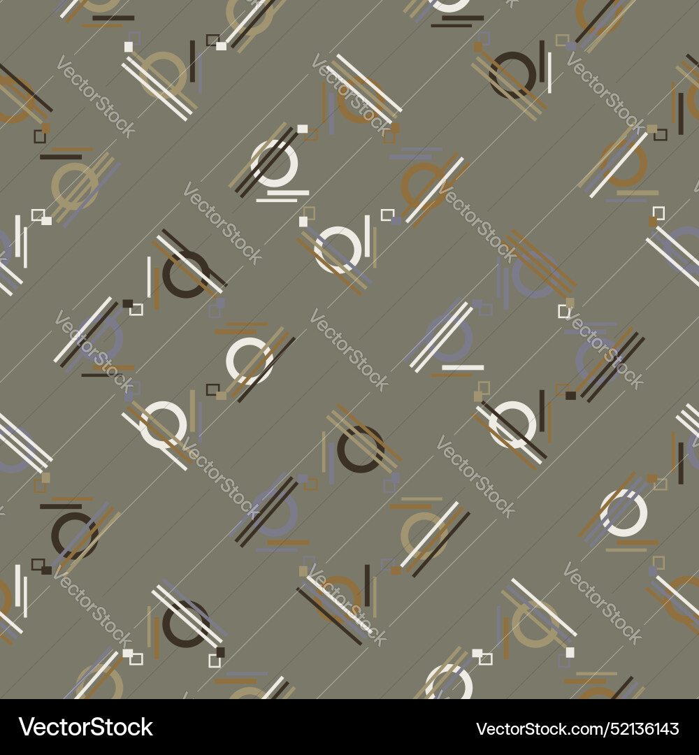 Abstract shapes geometric motif basic pattern Vector Image