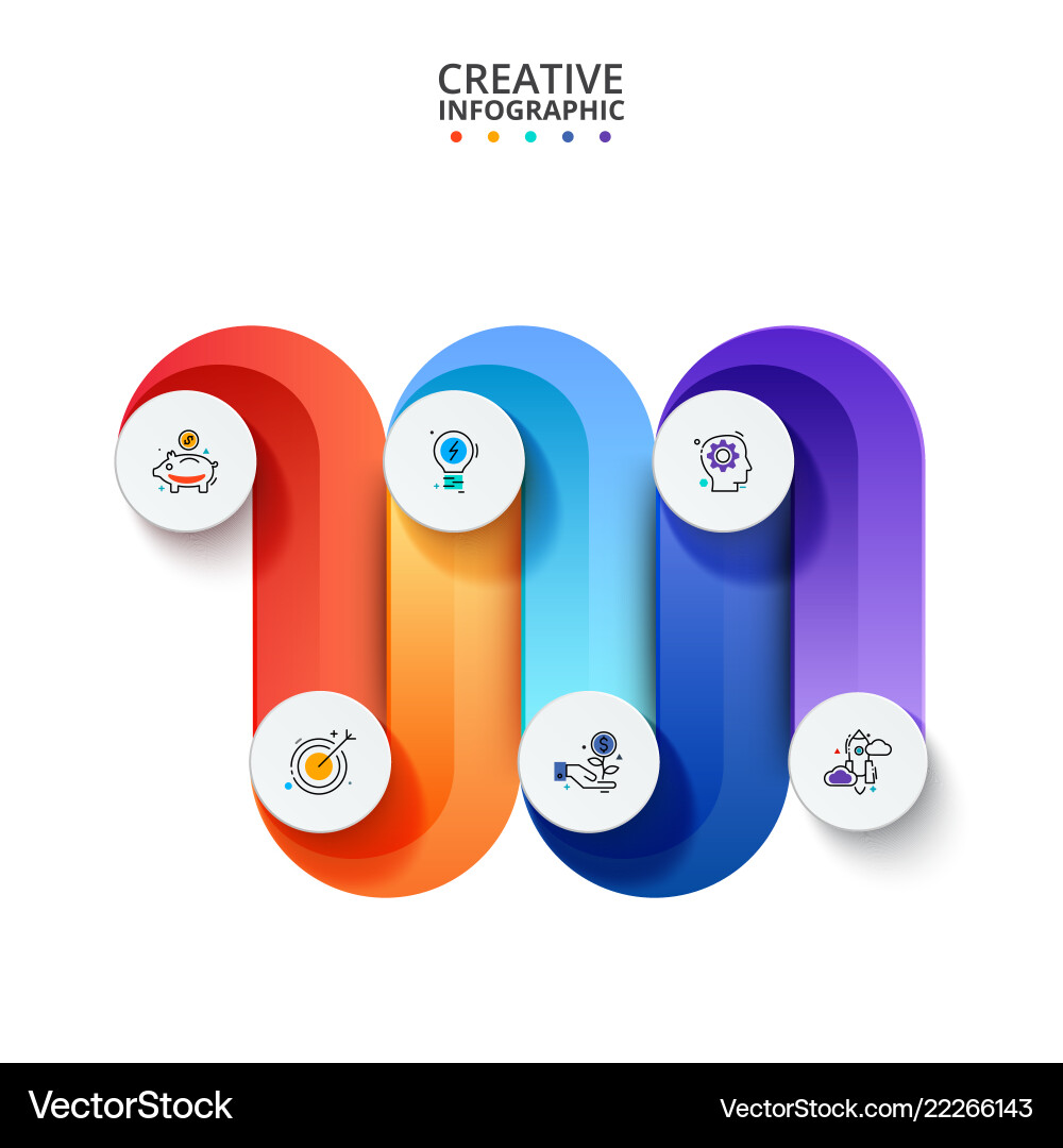 Business data visualization abstract elements Business data visualization abstract elements vector image