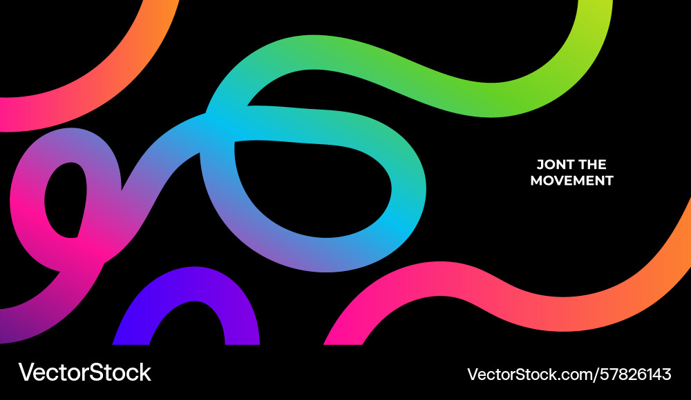 Color lines with gradient abstract modern shapes Color lines with gradient abstract modern shapes vector image