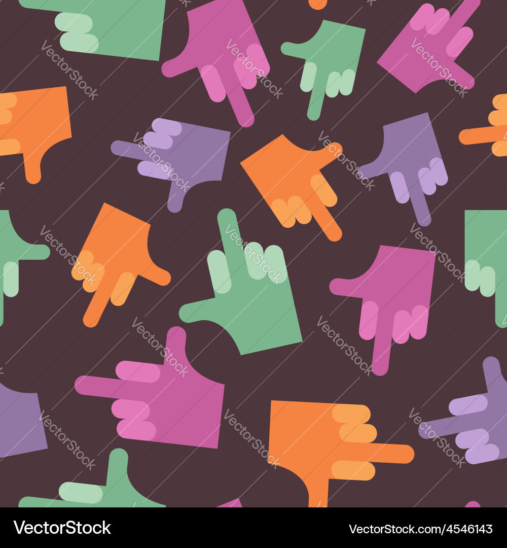 Gesture Pattern Background vector image