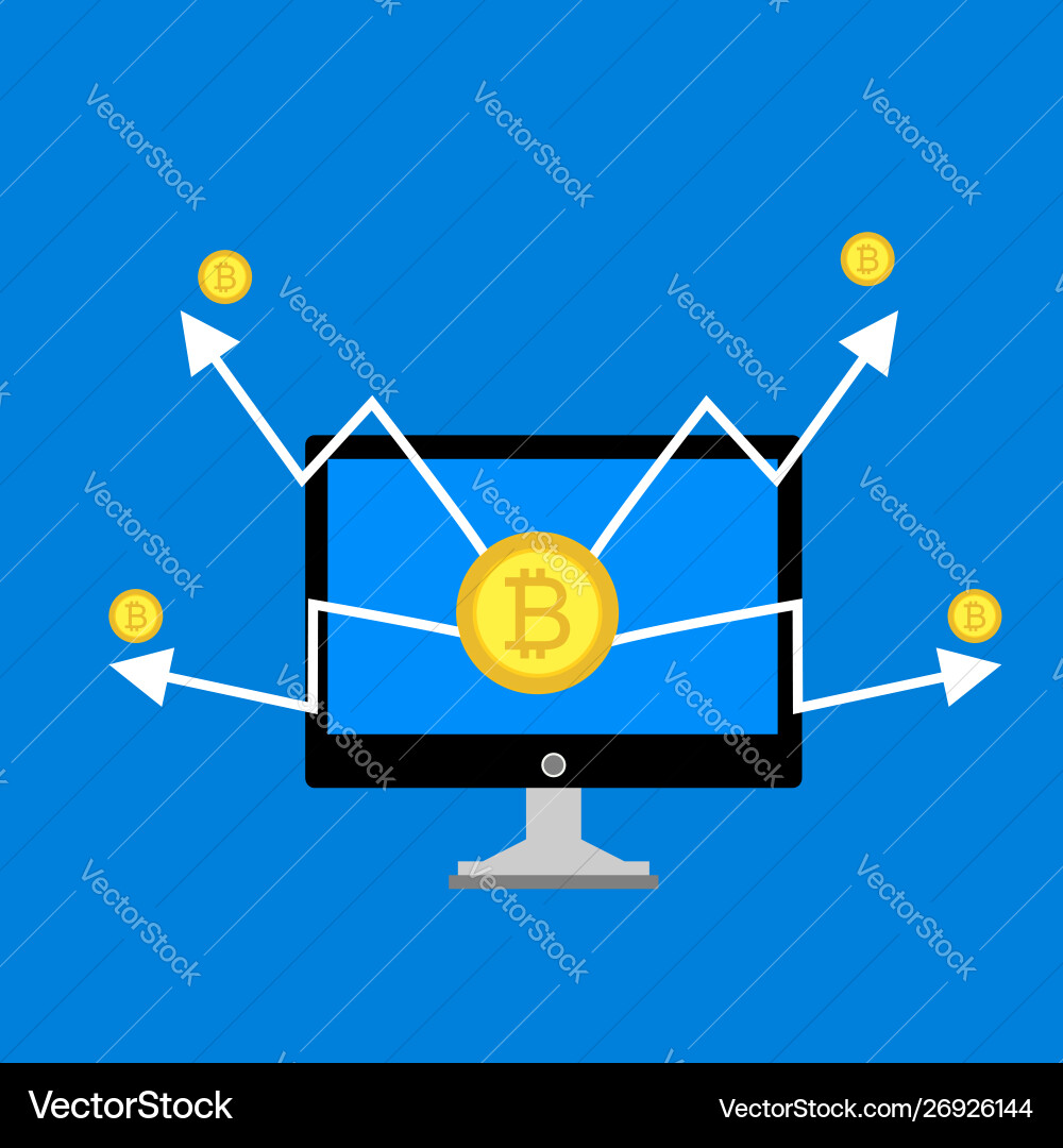 Blockchain scheme mining crypto currency server Blockchain scheme mining crypto currency server vector image