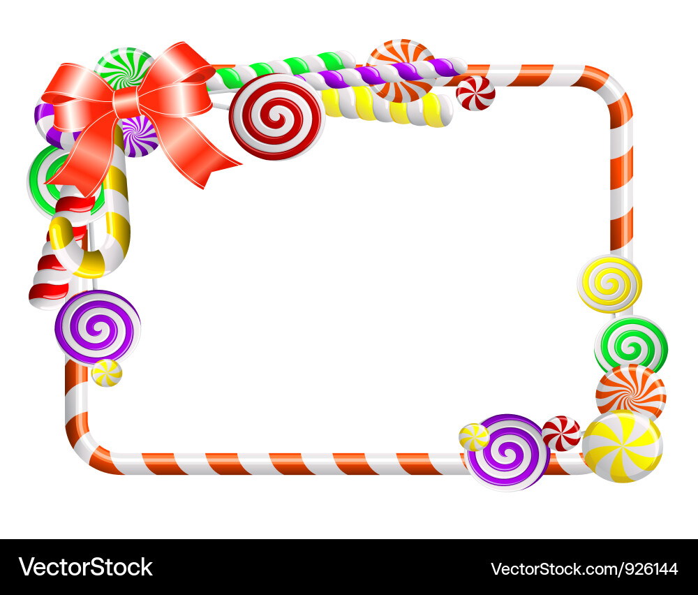 Bunt Candy Frame Vektorbild