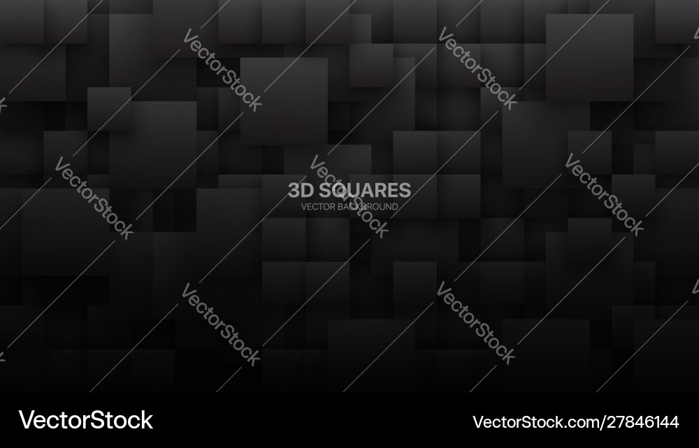 Conceptual 3d different size square blocks Conceptual 3d different size square blocks vector image