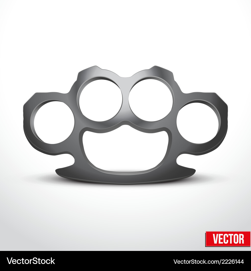 Metal Brass Knuckles Vector Image