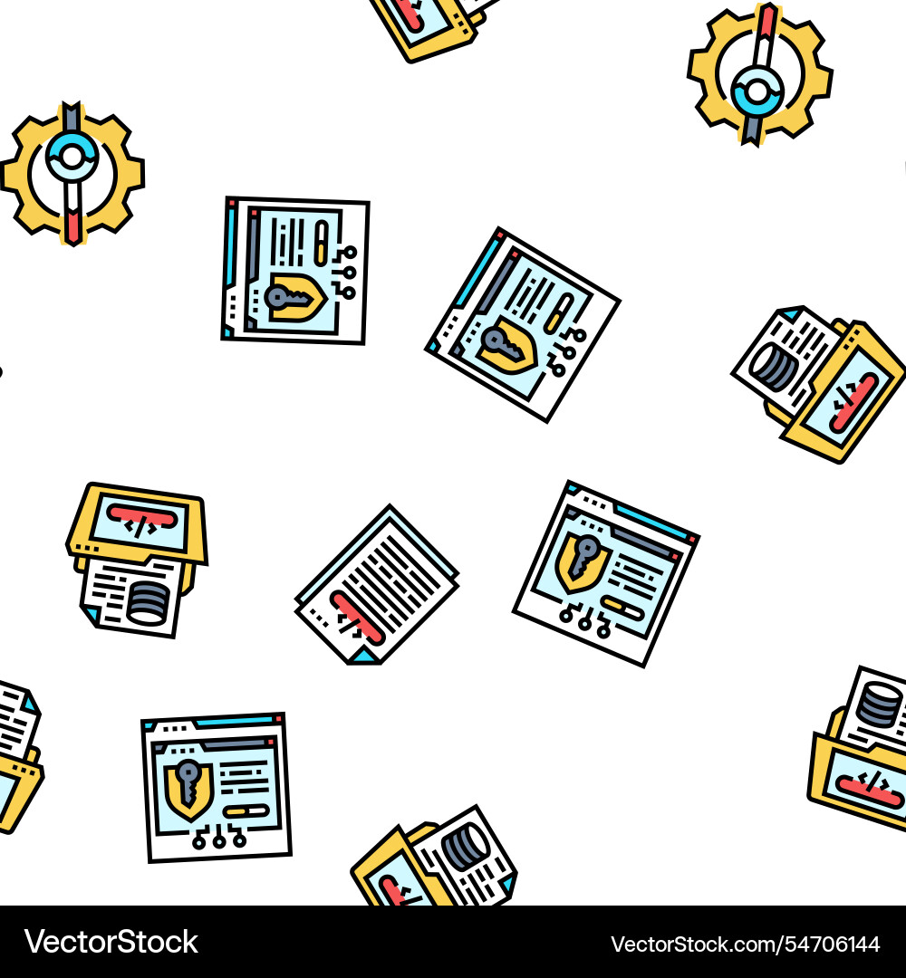 Software engineer computer code seamless pattern Software engineer computer code seamless pattern vector image