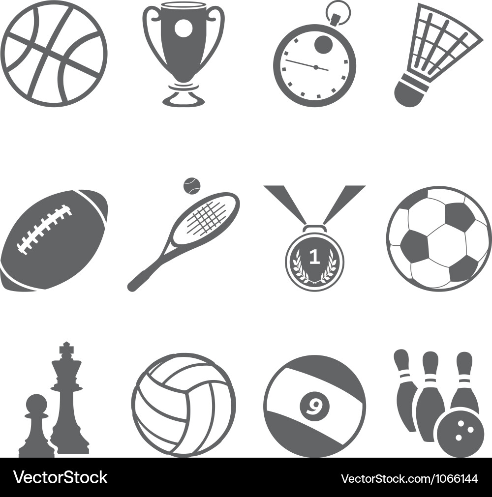 Sports Icon Set Vector Image