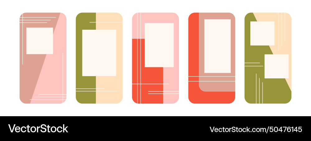 A set of frames for social networks A set of frames for social networks Vector Image