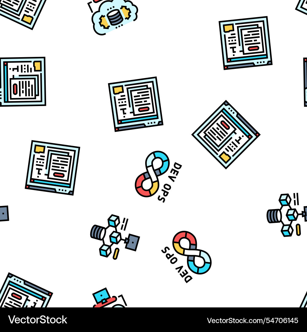 Software engineer computer code seamless pattern Software engineer computer code seamless pattern vector image