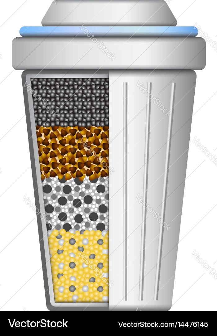 Water Filter System - Open Vector Image