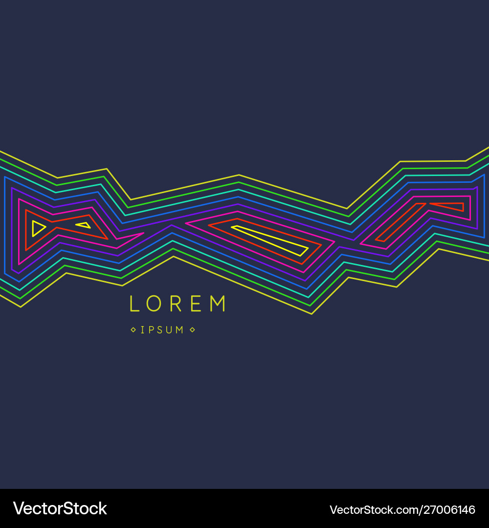 Abstract element with dynamic lines Abstract element with dynamic lines Vector Image
