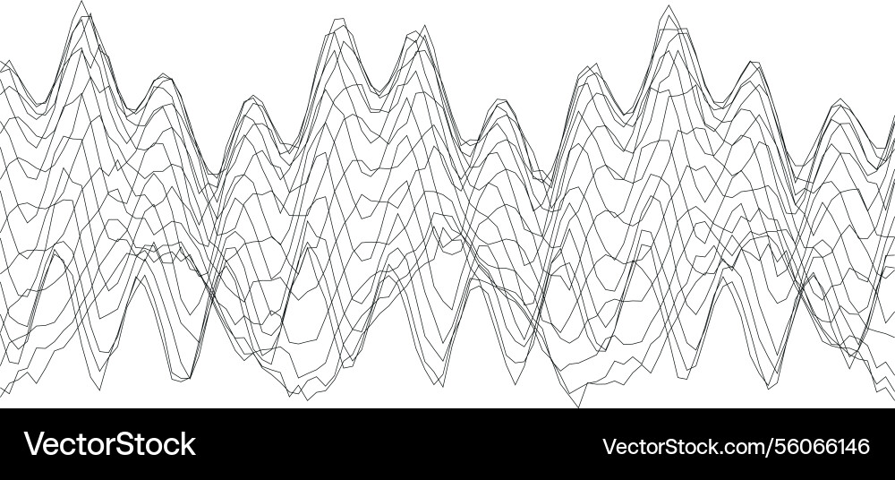 Abstract waveform design with complex line vector image