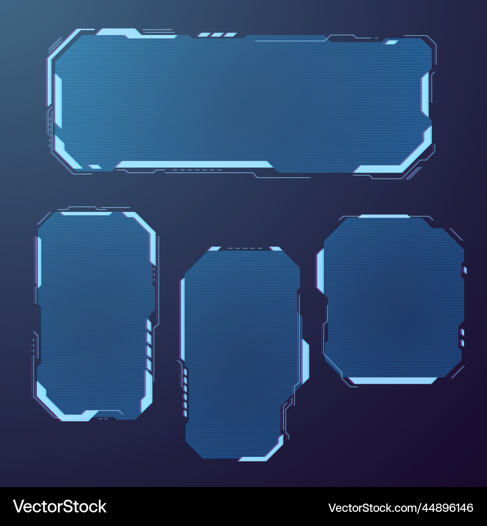 Futuristic user menu interface Futuristic user menu interface vector image
