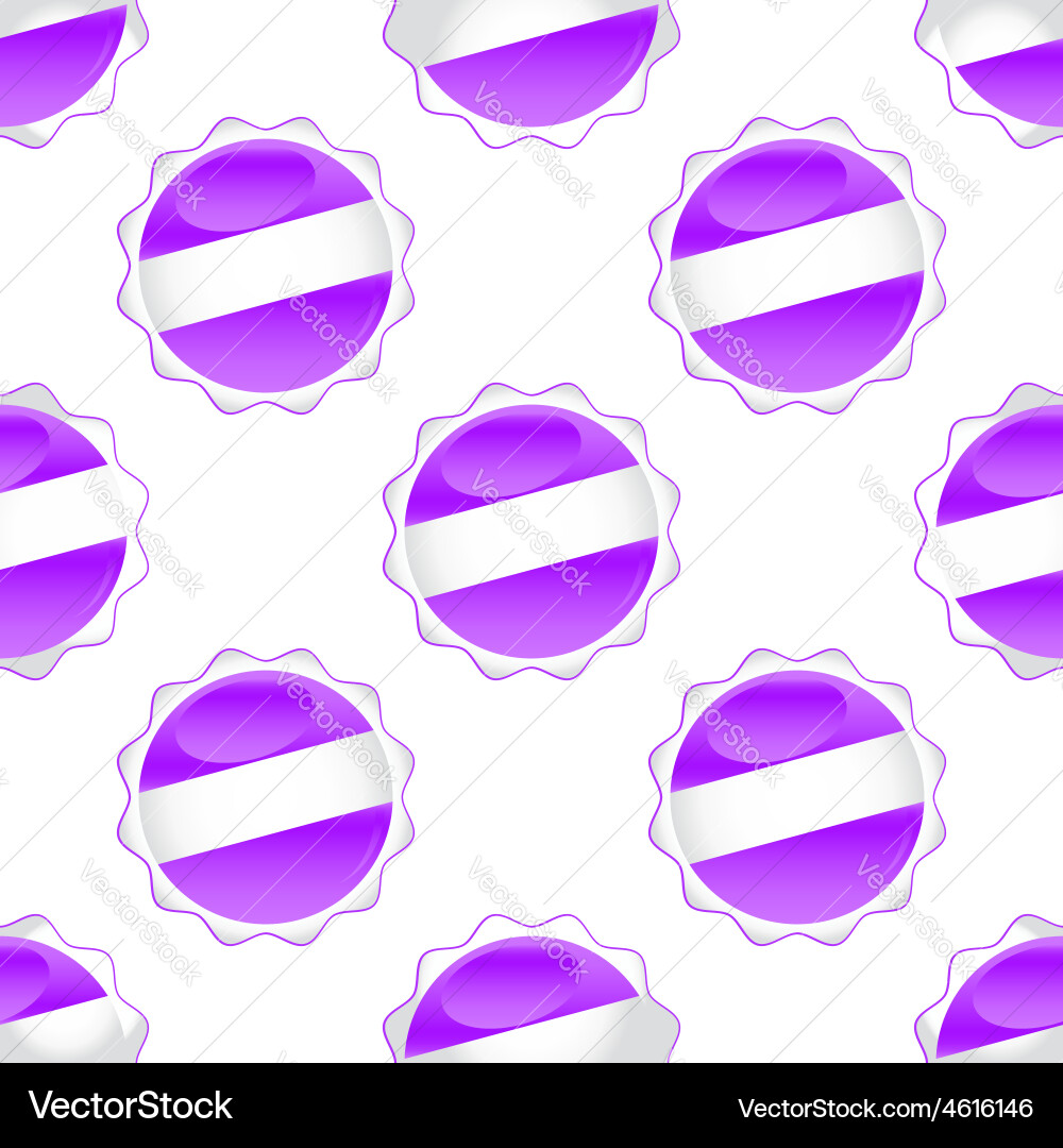 Violet certificate seal pattern vector image