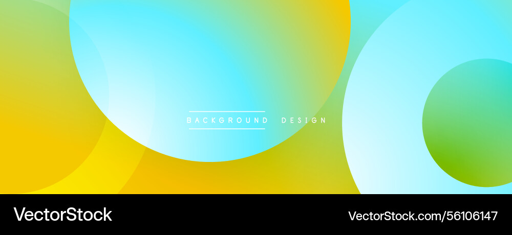 Abstract composition with layered circular Vector Image