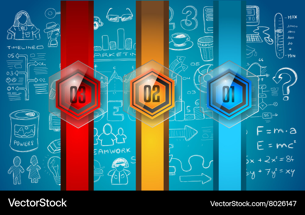 Clean infographic layout template for data vector image