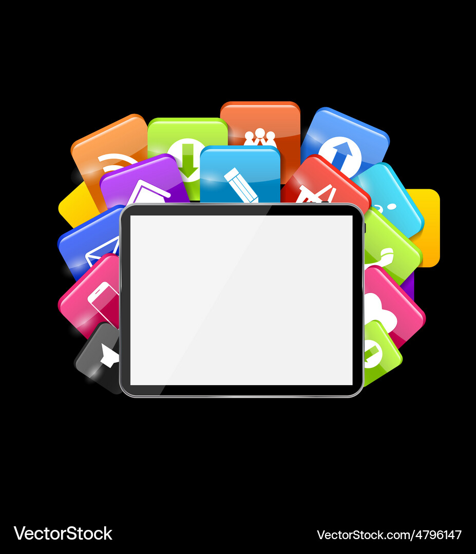 Cloud computing concept Vector Image