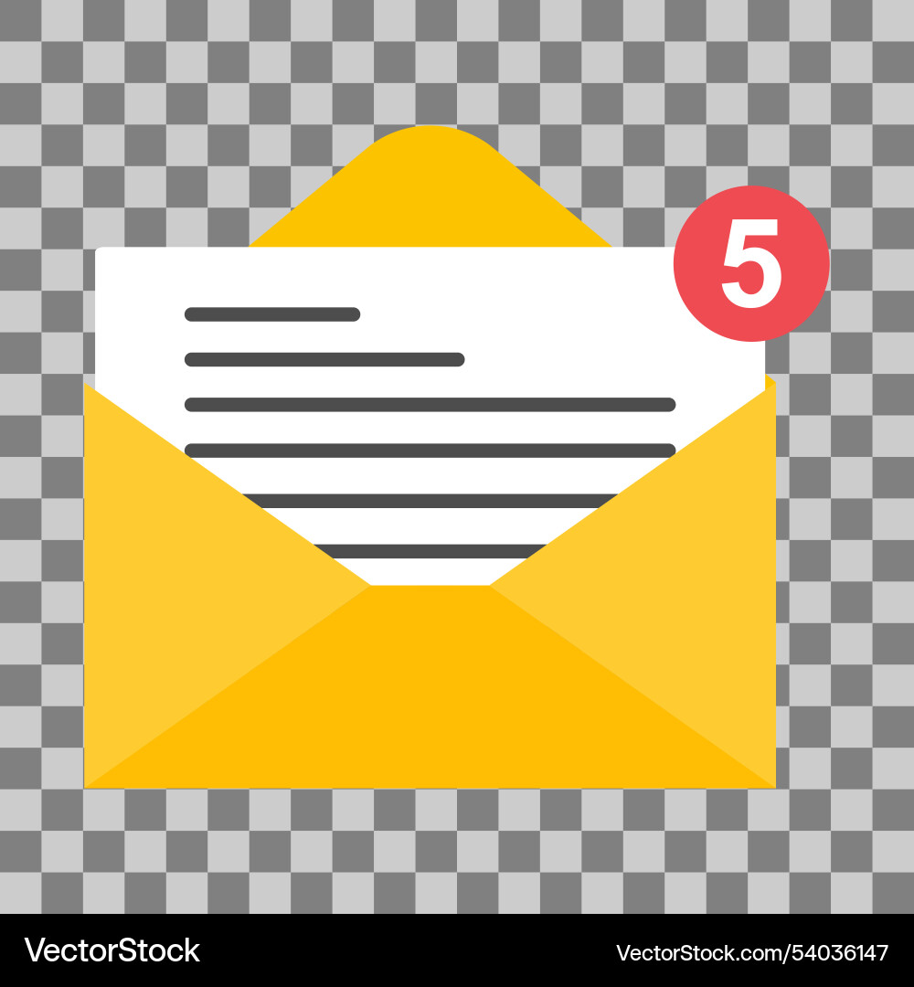 Email business icon flat web client message sign Email business icon flat web client message sign vector image