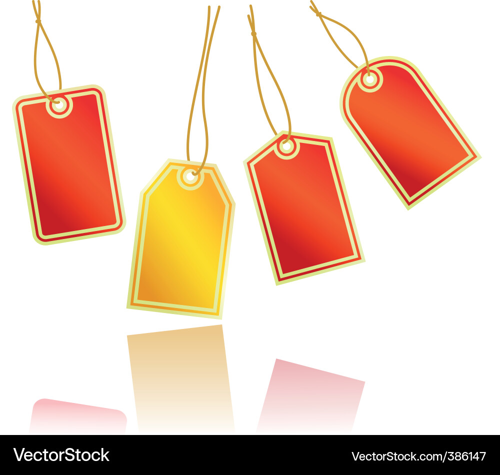 Label Set Collection Vector Image