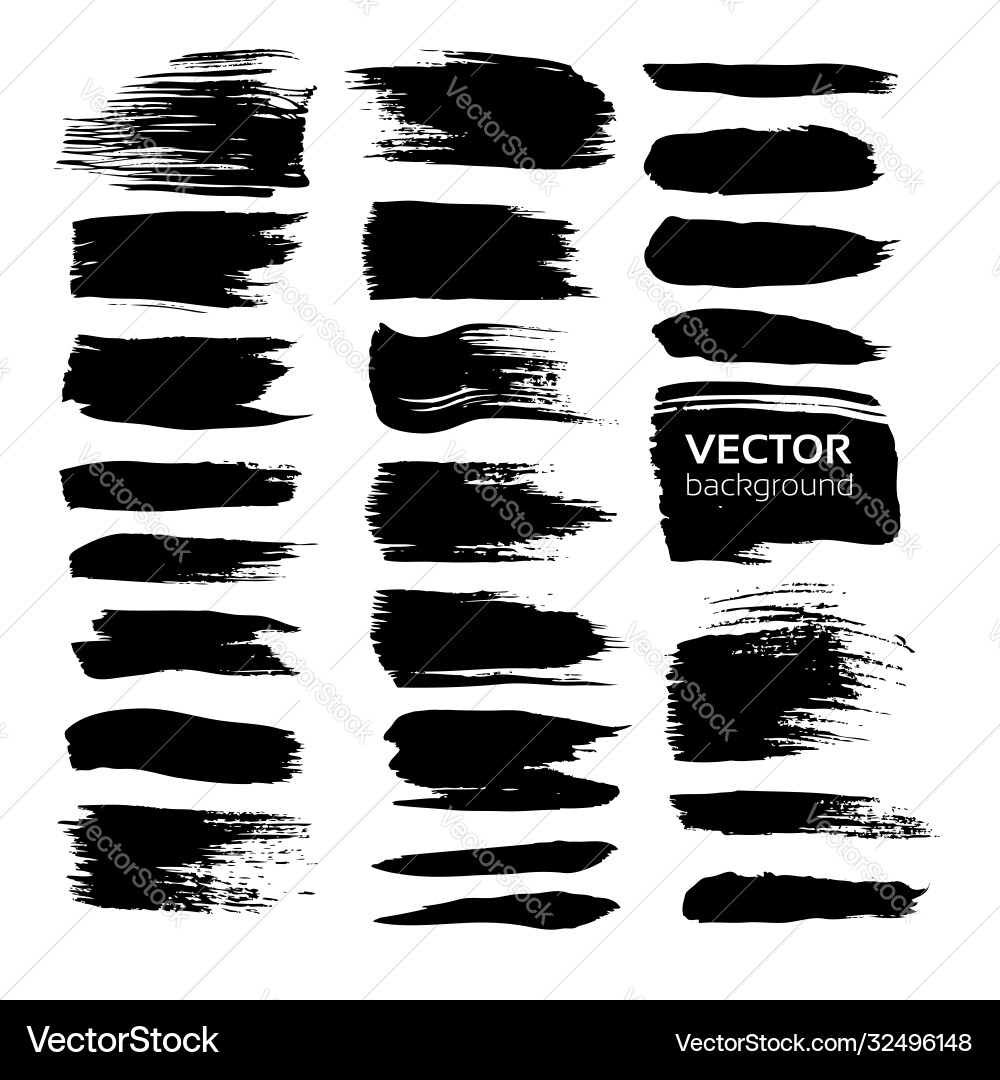 Abstrakte schwarze texturierte Striche trockene Farbe Abstrakte schwarze texturierte Striche trockene Farbe vektorbild