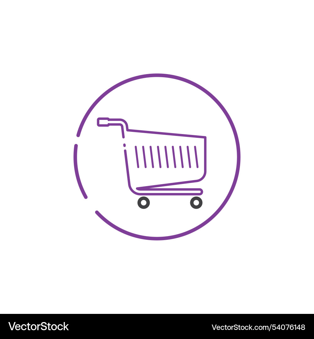 Cart shop shopping basket icon Vector Image
