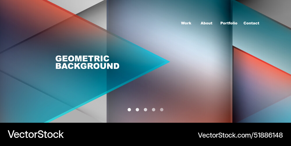 Gradient triangle geometric minimal wallpaper Vector Image