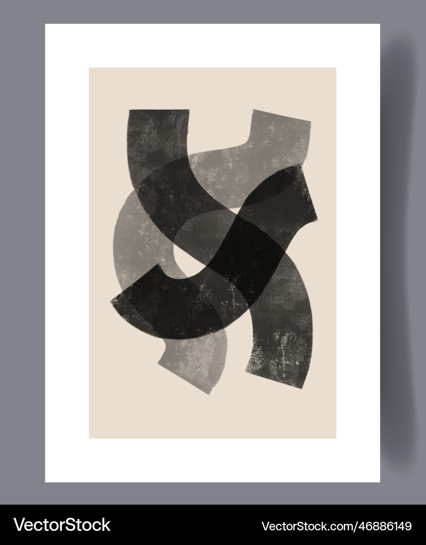 Abstract lines simplicity forms wall art print Abstract lines simplicity forms wall art print vector image