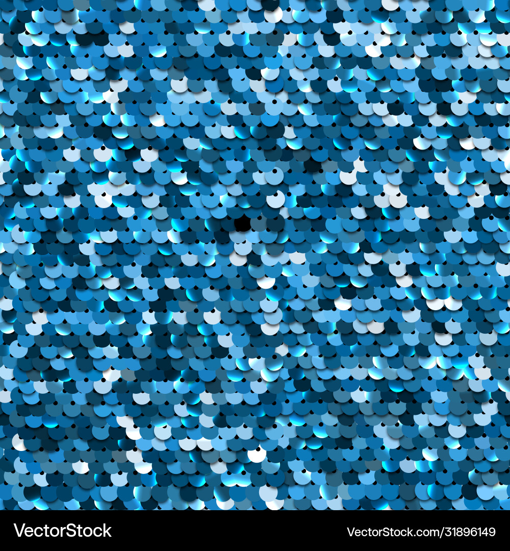 Blaue Pailletten Textur Vektorbild