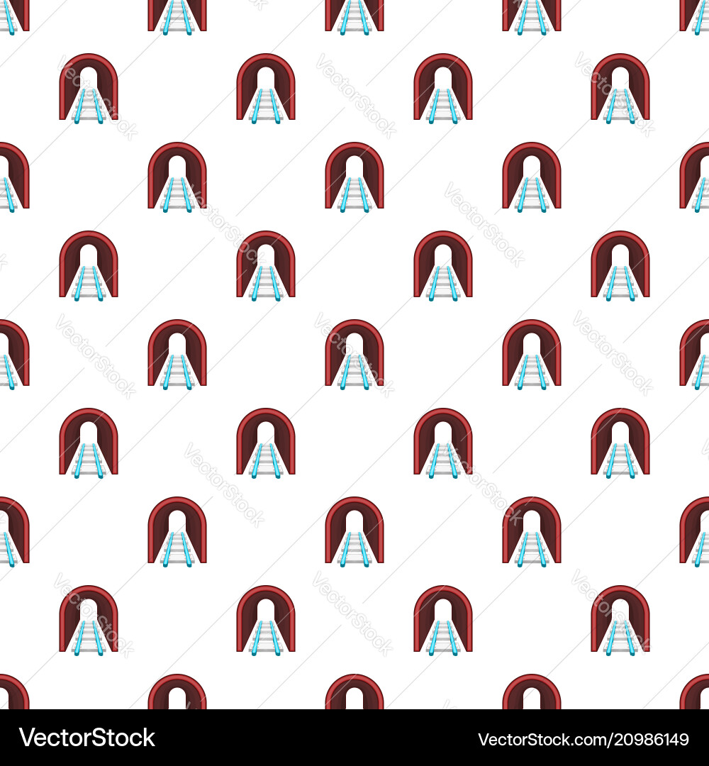 Cartoon Rails Pattern Vector Image