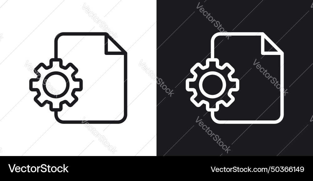 Document settings icon set folder management Document settings icon set folder management vector image