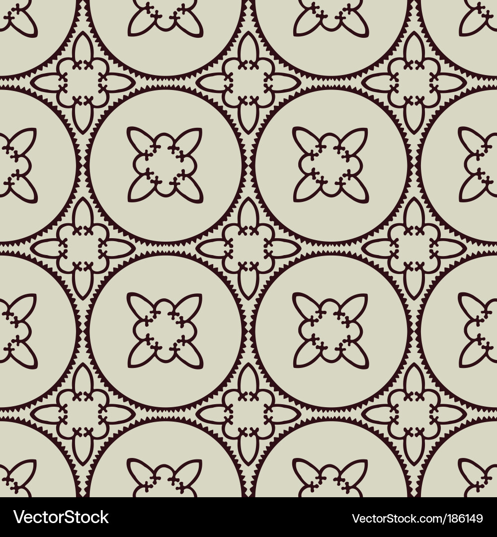 Seamless circle pattern vector image