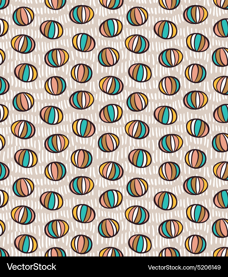Seamless pattern with spheres Vector Image