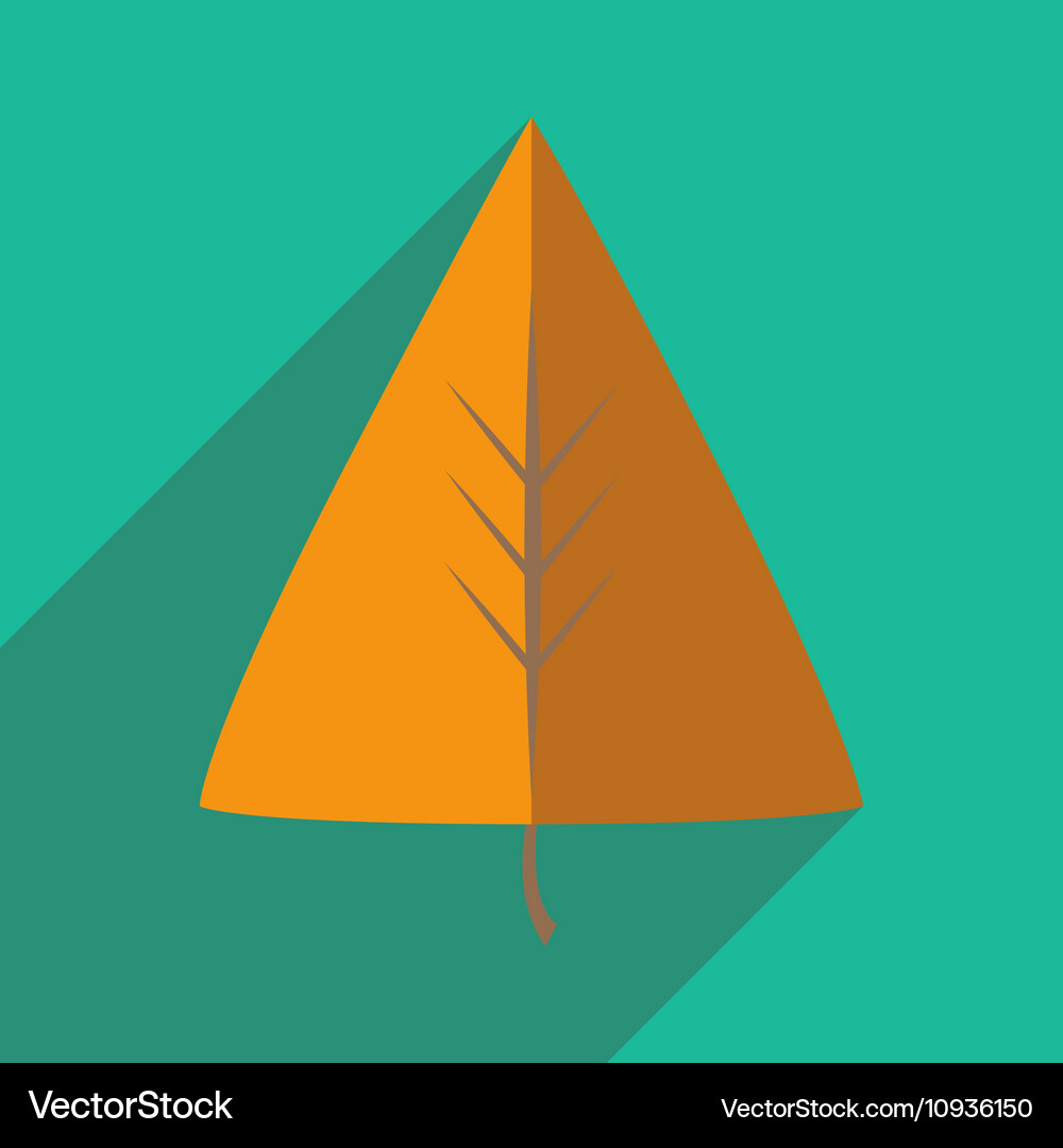 Flat with shadow icon and mobile application Vector Image