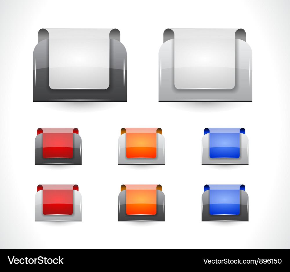 Web buttons pack Vector Image