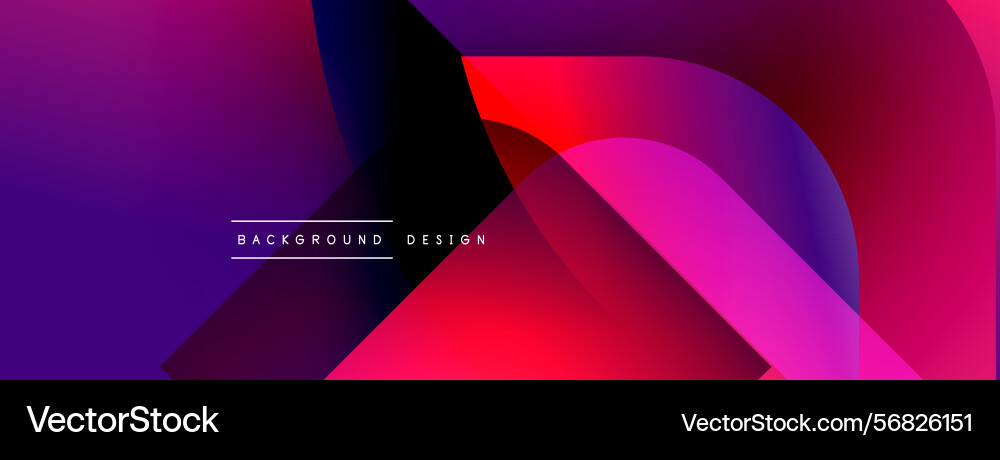 Abstract gradients blend creating dynamic shapes vector image