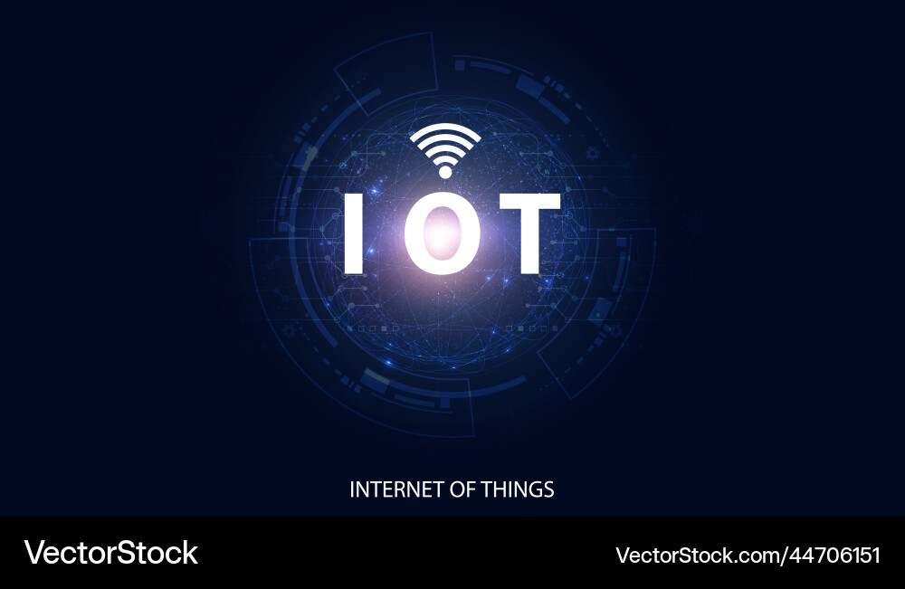 Abstract iot internet of things concepts Abstract iot internet of things concepts vector image