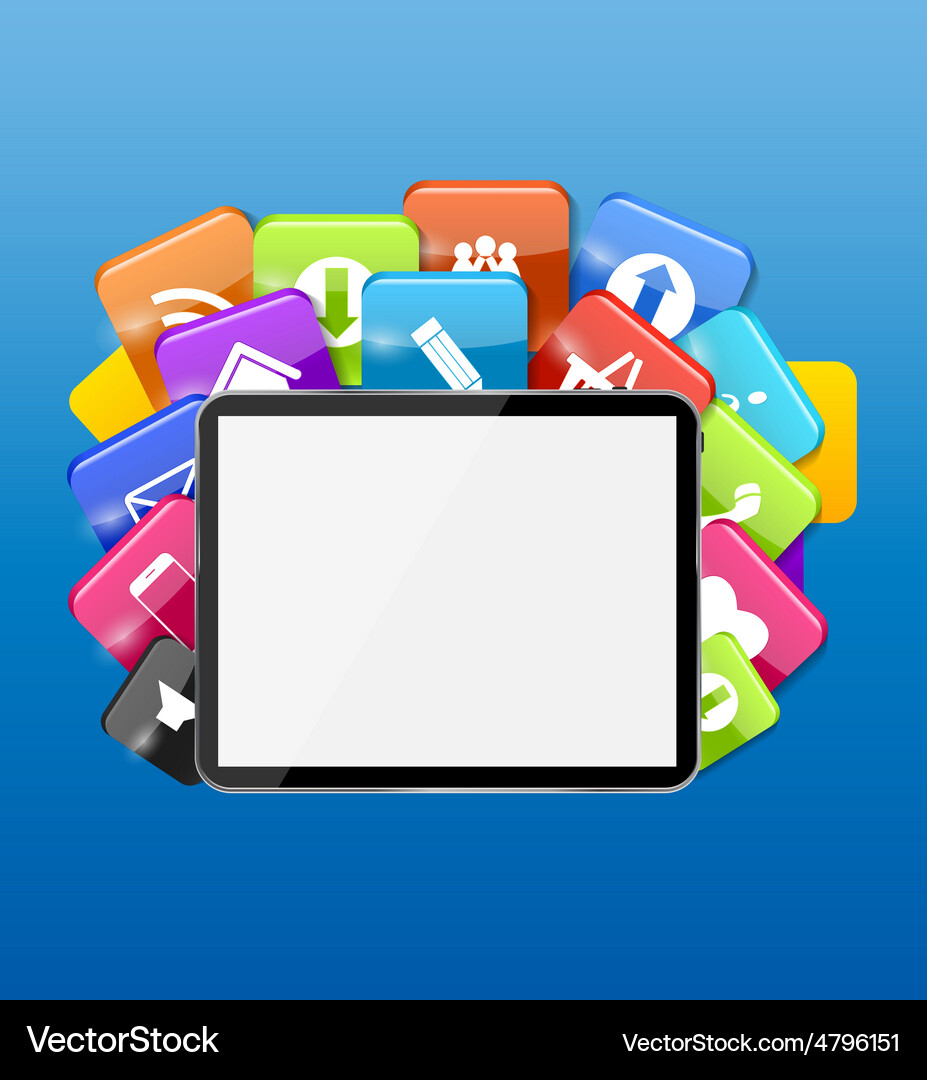 Cloud computing concept Vector Image