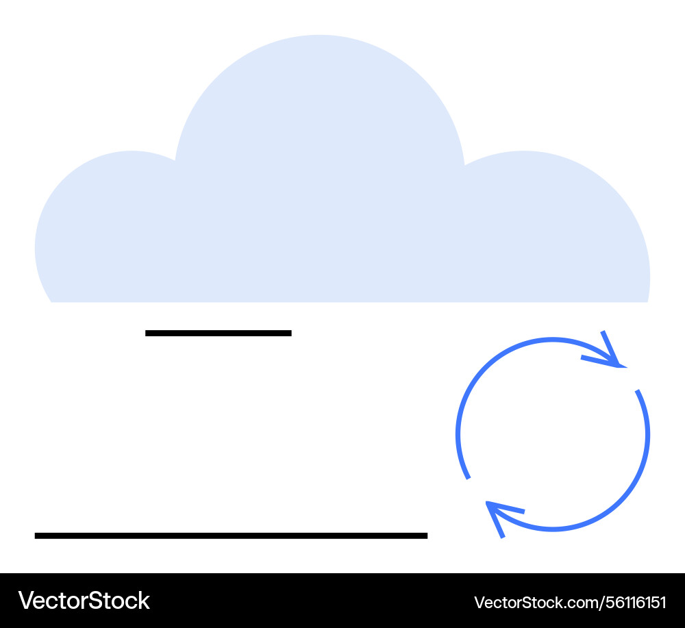 Cloud storage with data synchronization Cloud storage with data synchronization vector image