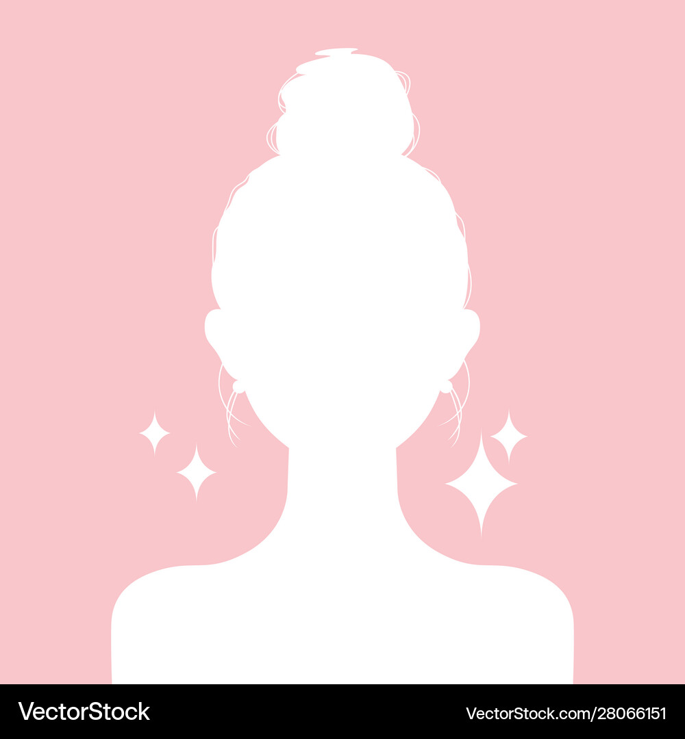 Female silhouette avatar – Royalty-Free Vector | VectorStock, image size:1000x1080