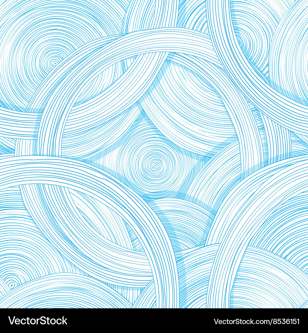 Hand drawn seamless pattern with abstract circles Vector Image