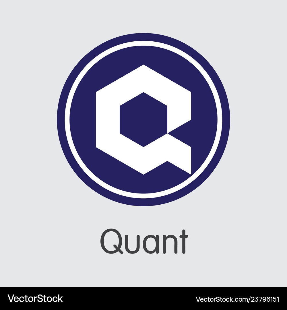 QNT - Quant Cryptocurrency Logo – Royalty-Free Vector | VectorStock