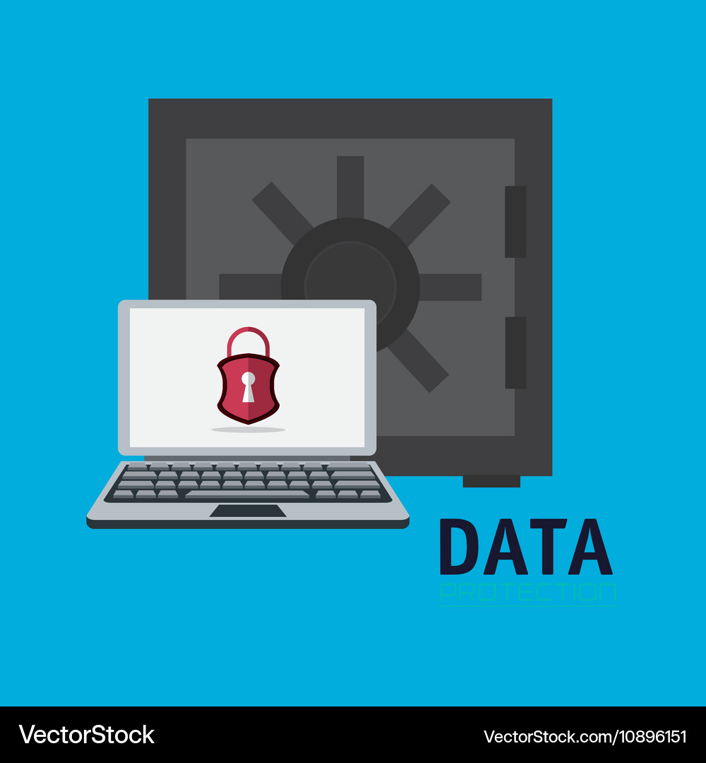 Virtual security system icons image Vector Image