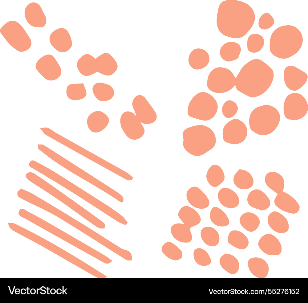 Abstract minimalist pattern with organic shapes Vector Image